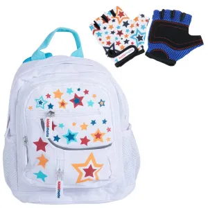 Kiddimoto Back Pack Small Starz with Matching Gloves