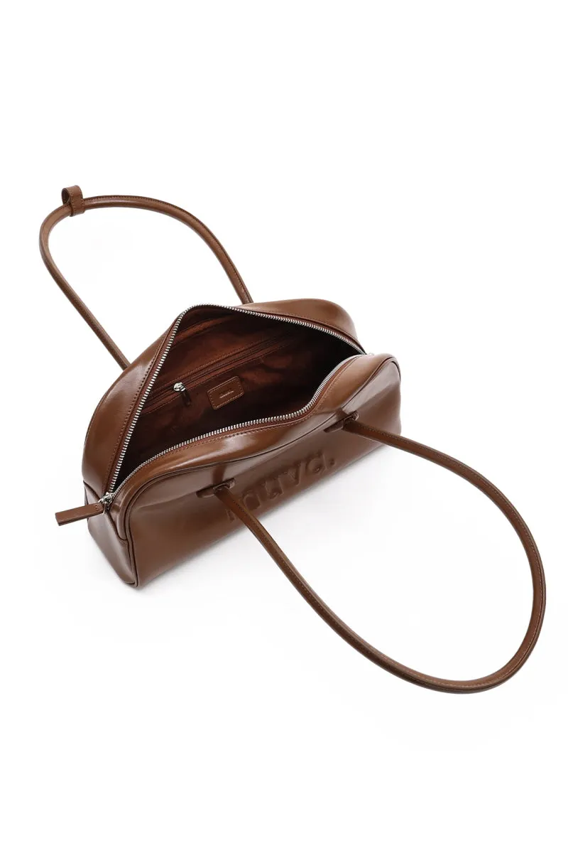 Leather Baguette Armpit Bag