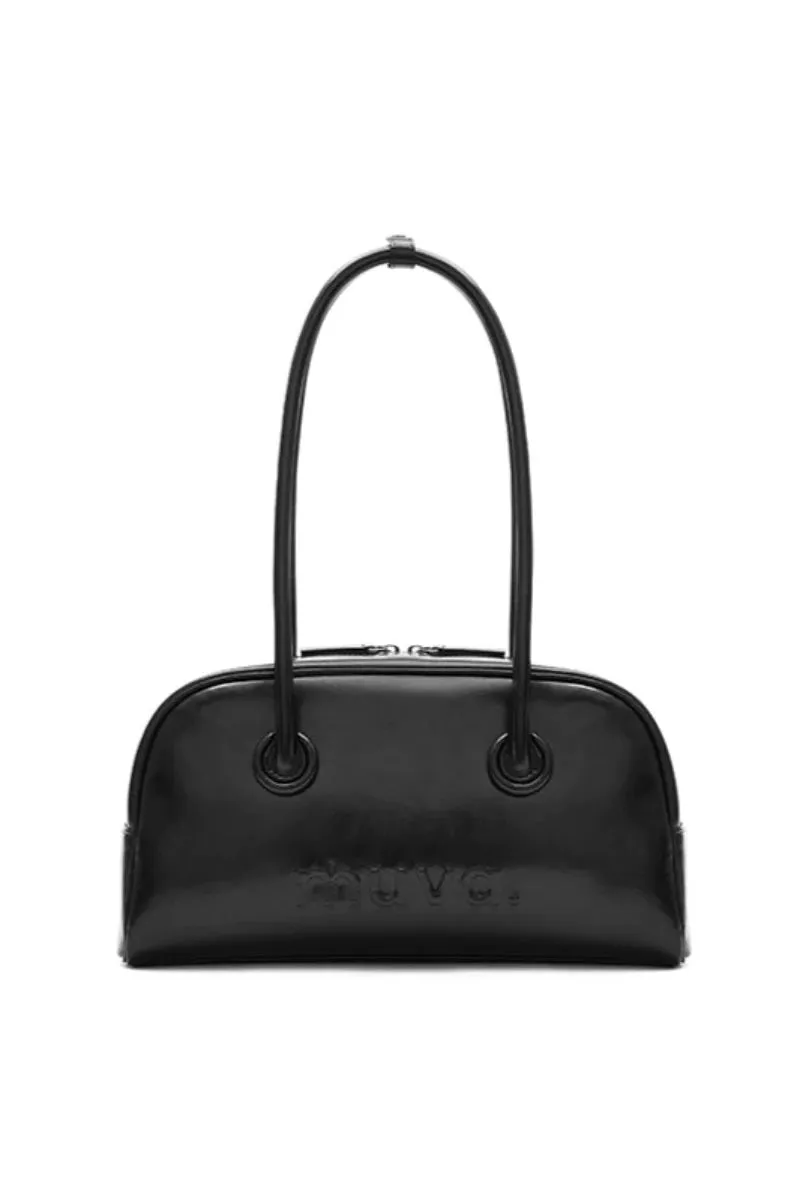 Leather Baguette Armpit Bag