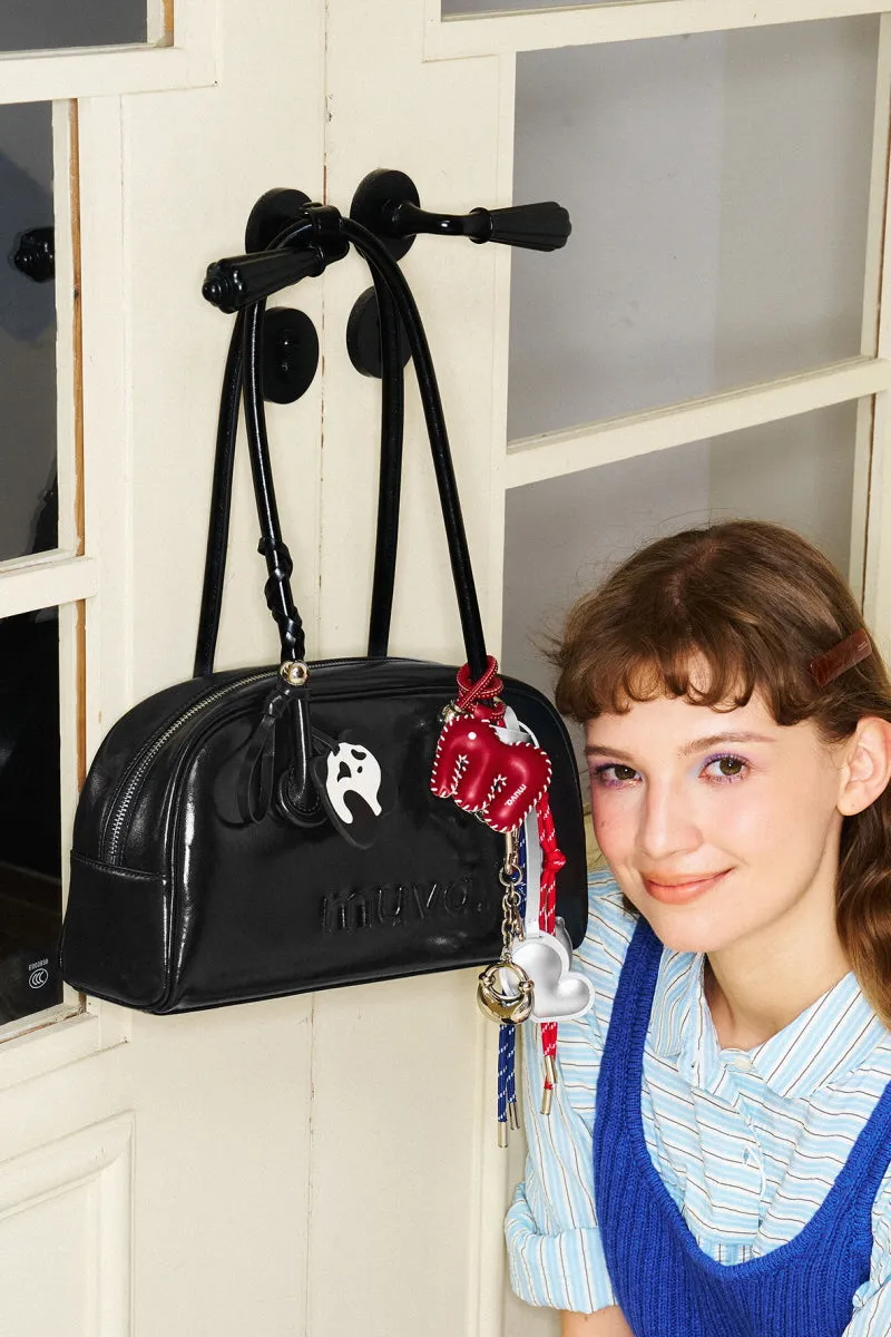 Leather Baguette Armpit Bag