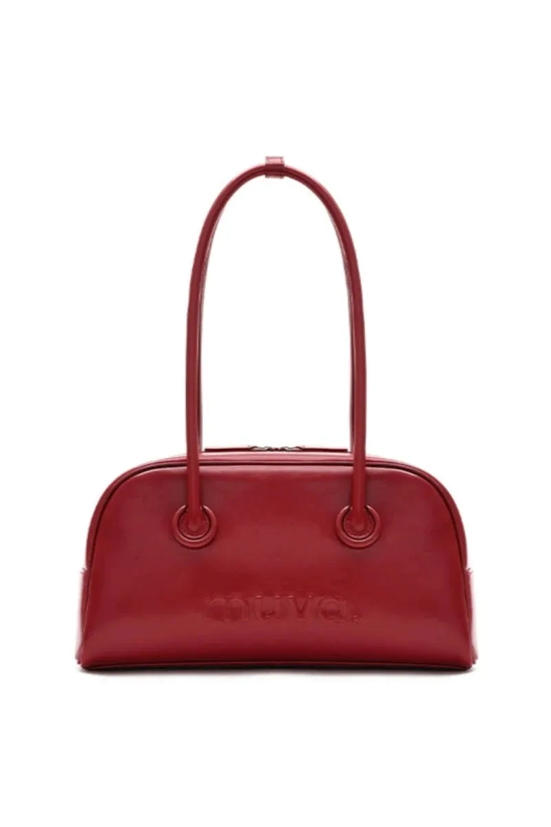 Leather Baguette Armpit Bag