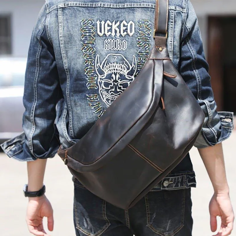 Leather Shoulder Cross Body Sling Bag