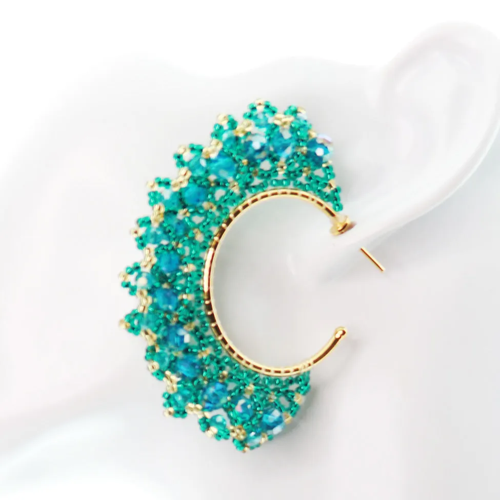 Libia: Aquamarine Earrings
