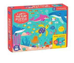 LIFT THE FLAP: Ocean Party Puzzle [12 Pieces]