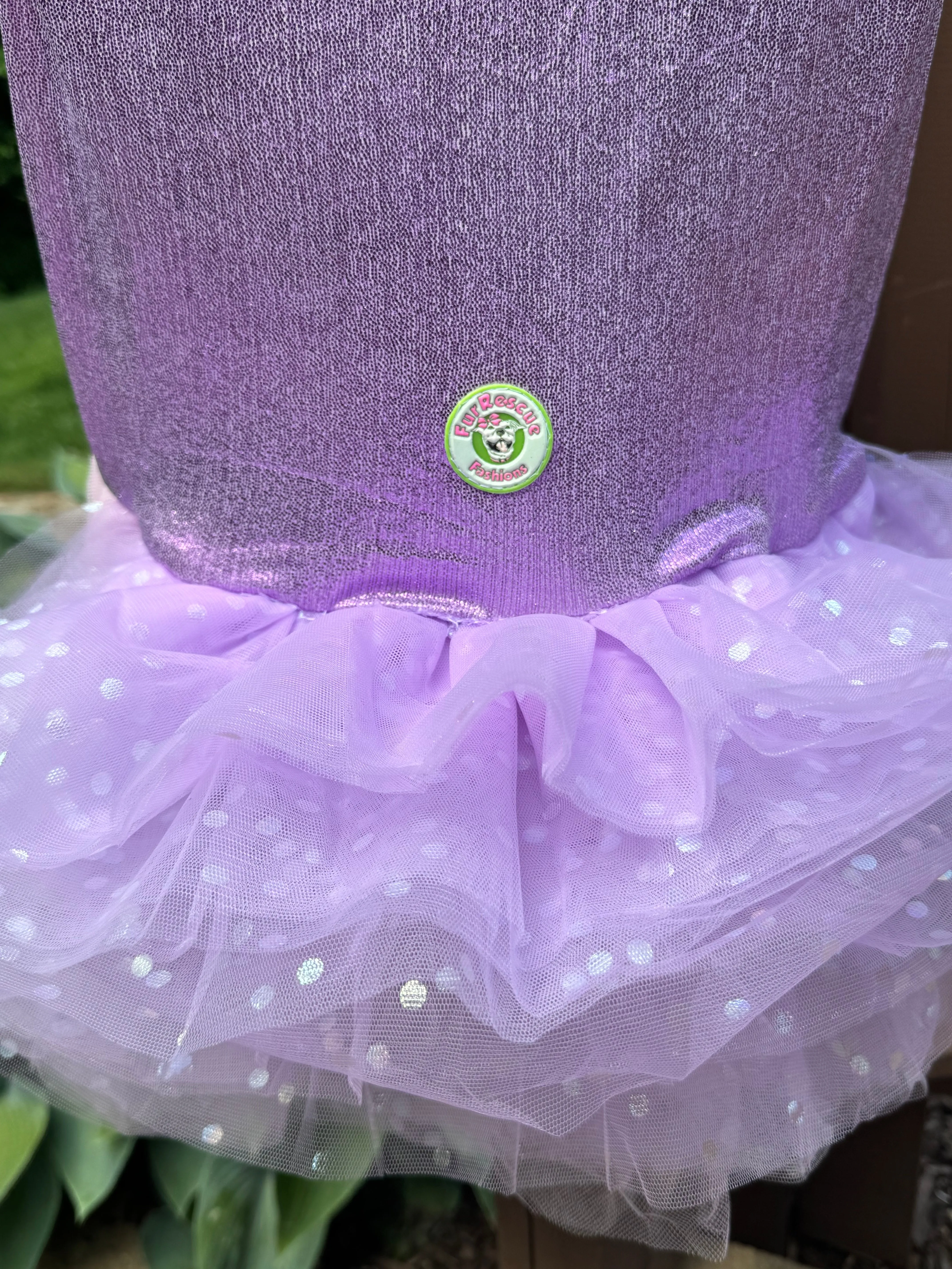 Lilac Glittery Flower Girl Tutu Dress