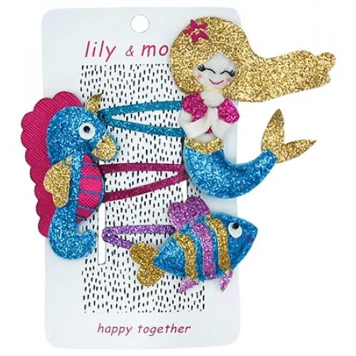 Lily and Momo Hair Clips - Splish Splash Mermaid
