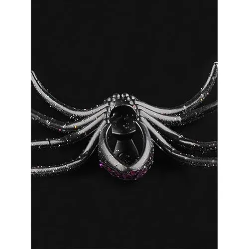 Little Surprise Box 6pcs Pack of Glitter Spider Spooky Halloween Theme Table/Wall Décor & Craft Accessory