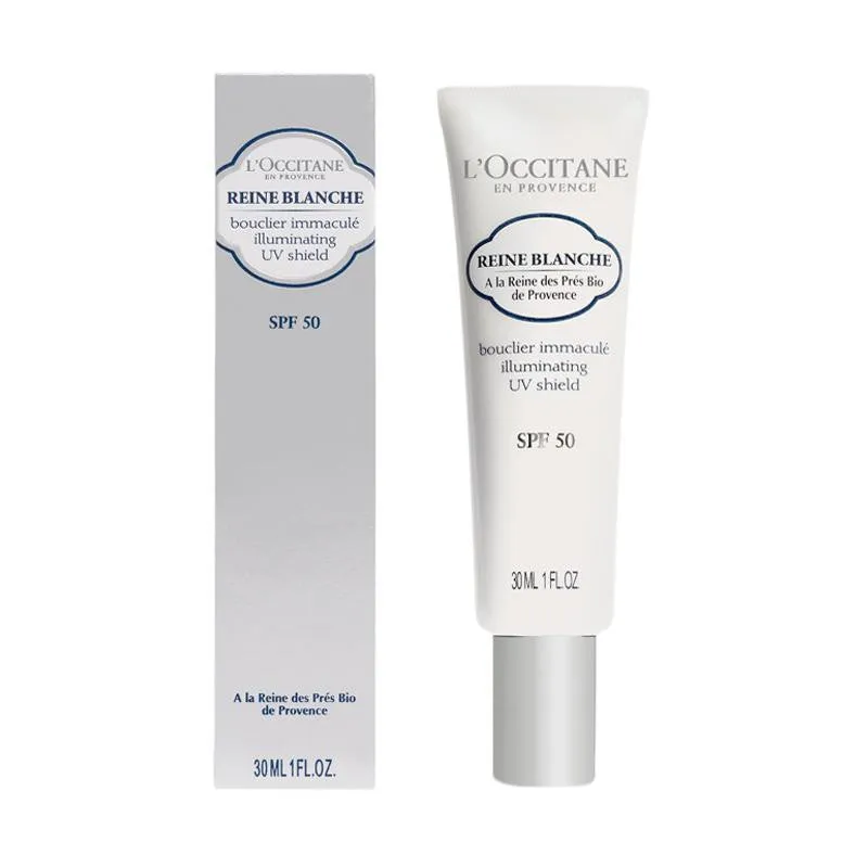 L'OCCITANE  Reine Blanche Illuminating UV SHIELD SPF50 30ML
