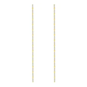 Long Diamond Drop Earring