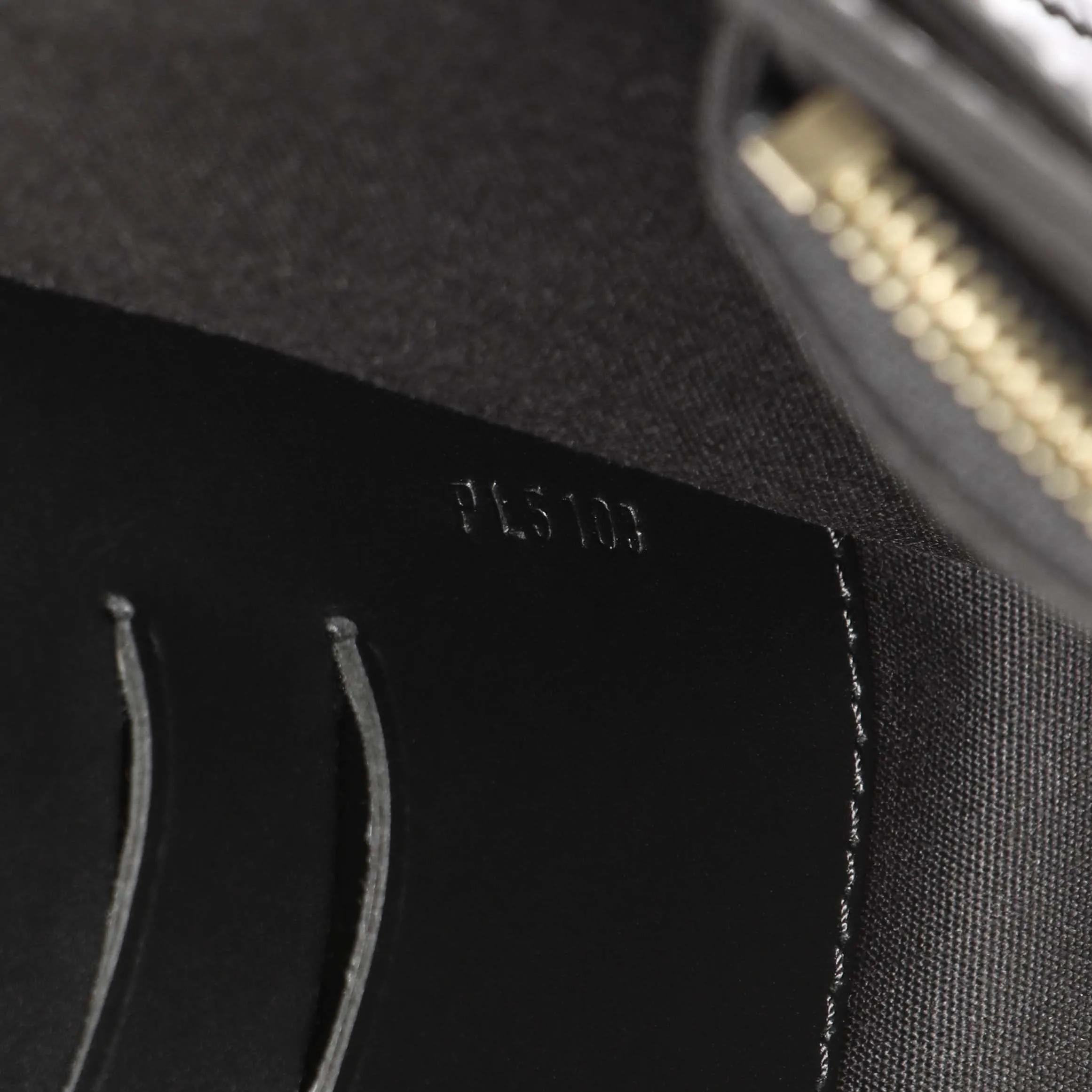Louis Vuitton Black Patent Louise Clutch