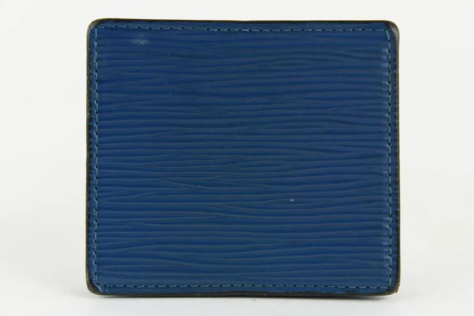 Louis Vuitton Blue Epi Leather Toledo Collapsible Mini Boite Case 23lvs1223