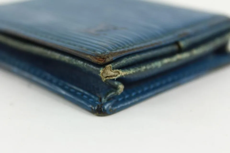 Louis Vuitton Blue Epi Leather Toledo Collapsible Mini Boite Case 23lvs1223