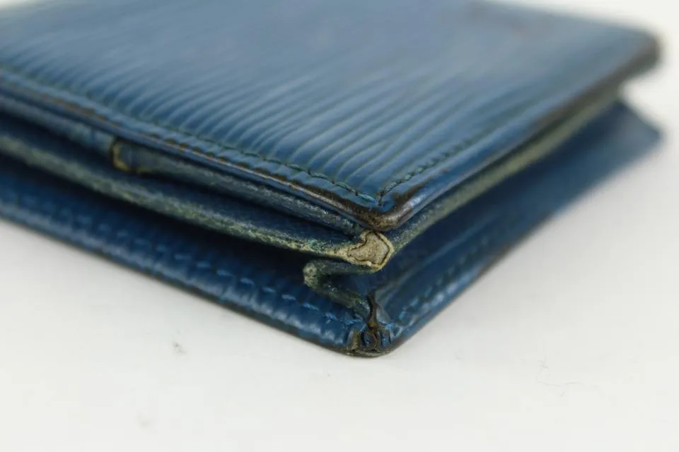 Louis Vuitton Blue Epi Leather Toledo Collapsible Mini Boite Case 23lvs1223