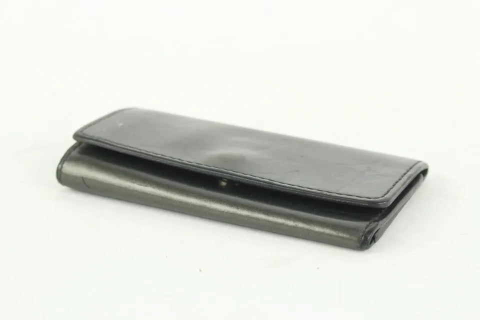 Louis Vuitton Grey Monogram Mat 4 Key Multicles Key Pouch 8LV1106