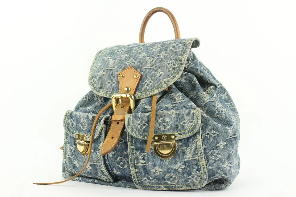 Louis Vuitton Monogram Denim Sac a Dos GM Backpack 934lvs415