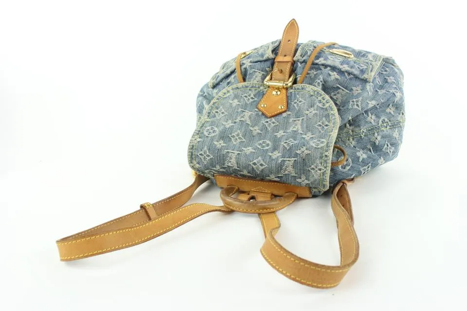 Louis Vuitton Monogram Denim Sac a Dos GM Backpack 934lvs415