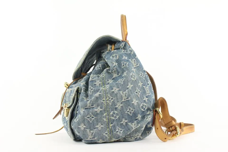 Louis Vuitton Monogram Denim Sac a Dos GM Backpack 934lvs415