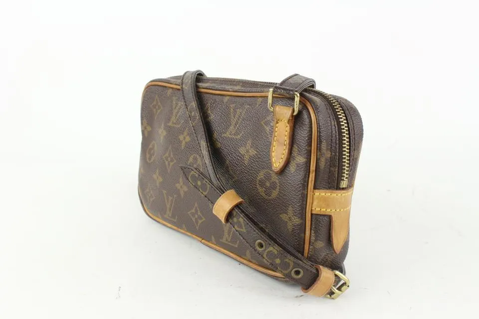 Louis Vuitton Monogram Pochette Marly Bandouliere Crossbody Bag 101lv21