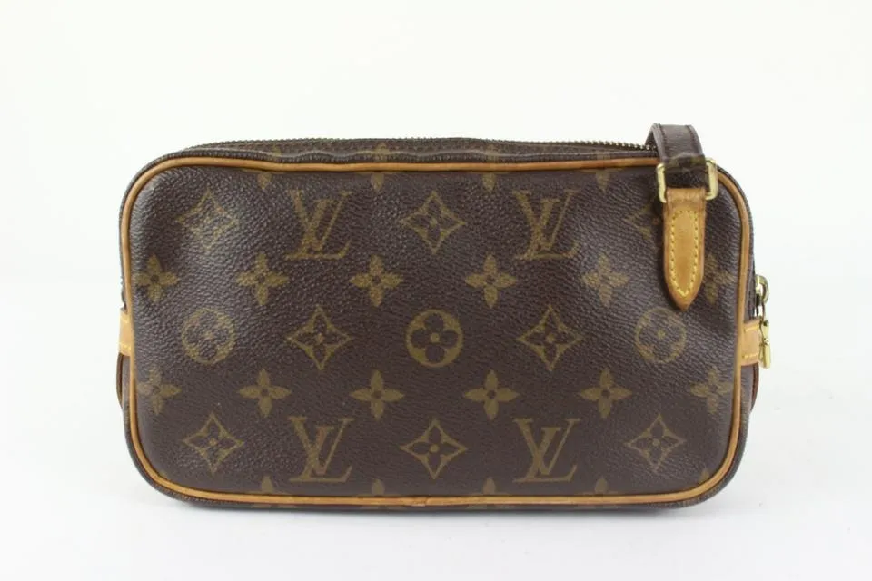 Louis Vuitton Monogram Pochette Marly Bandouliere Crossbody Bag 101lv21