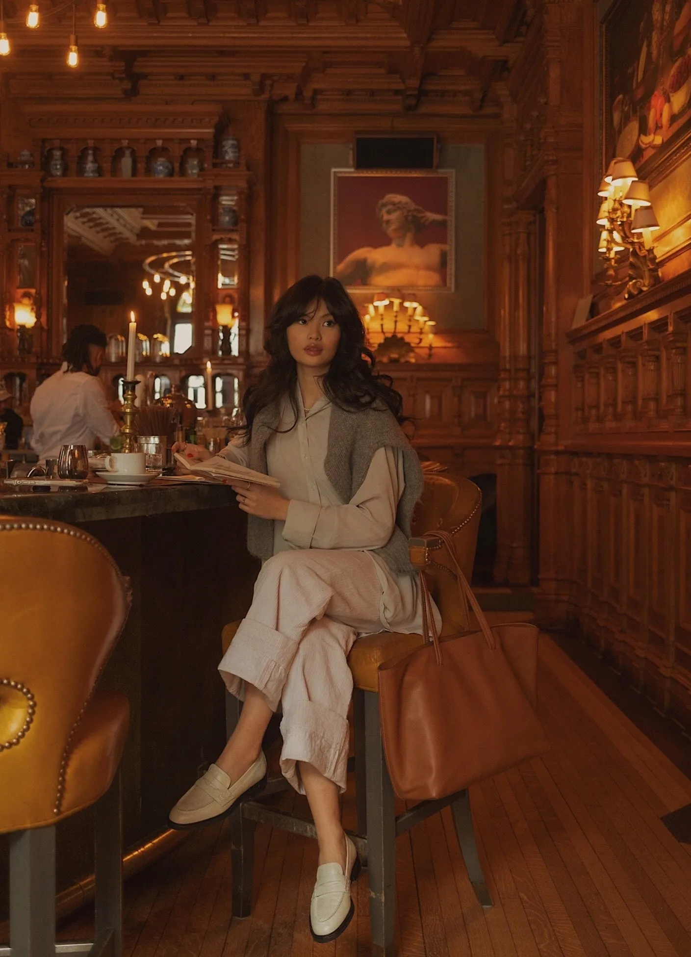 Luka Cognac Tote Bag