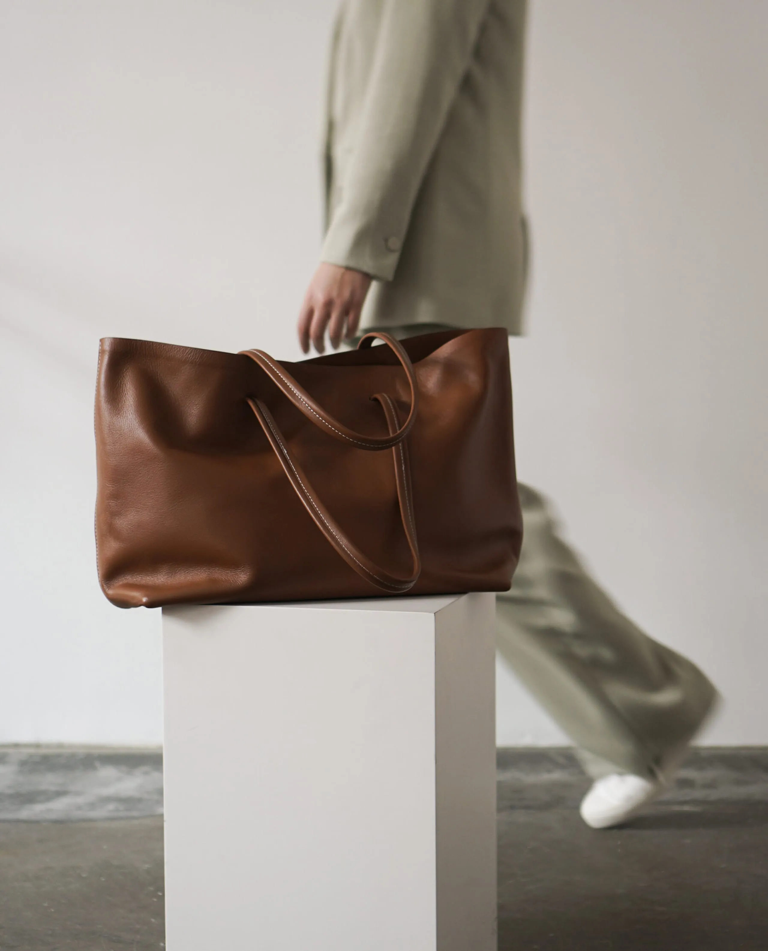 Luka Cognac Tote Bag