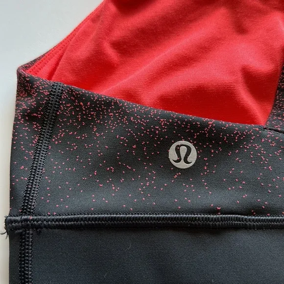 Lululemon Energy Bra Ombré Speckle Thermal Red Size 10