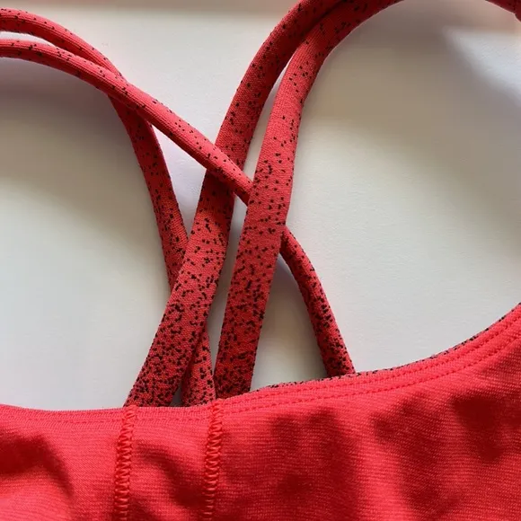 Lululemon Energy Bra Ombré Speckle Thermal Red Size 10
