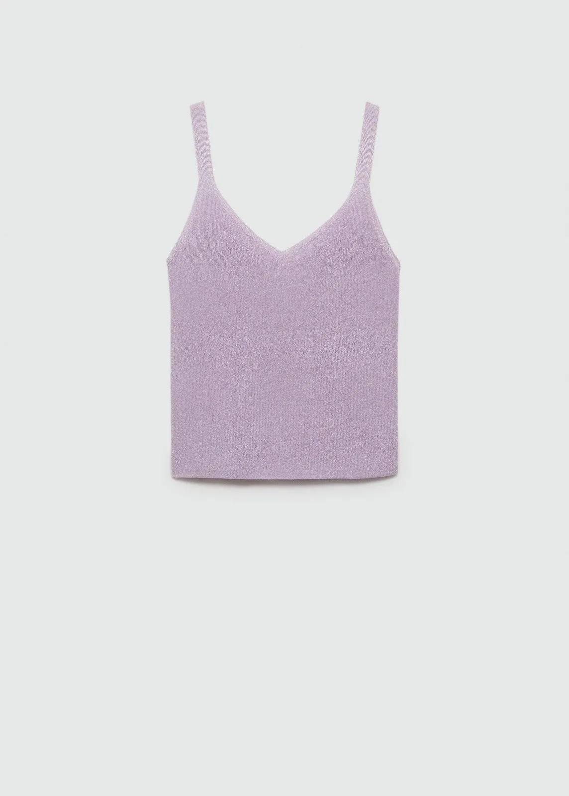 Lurex knitted top - Light/pastel Purple