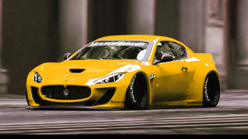 LW Wide Body Rear Fender Flares Fits Maserati GranTurismo 08 -17 60mm