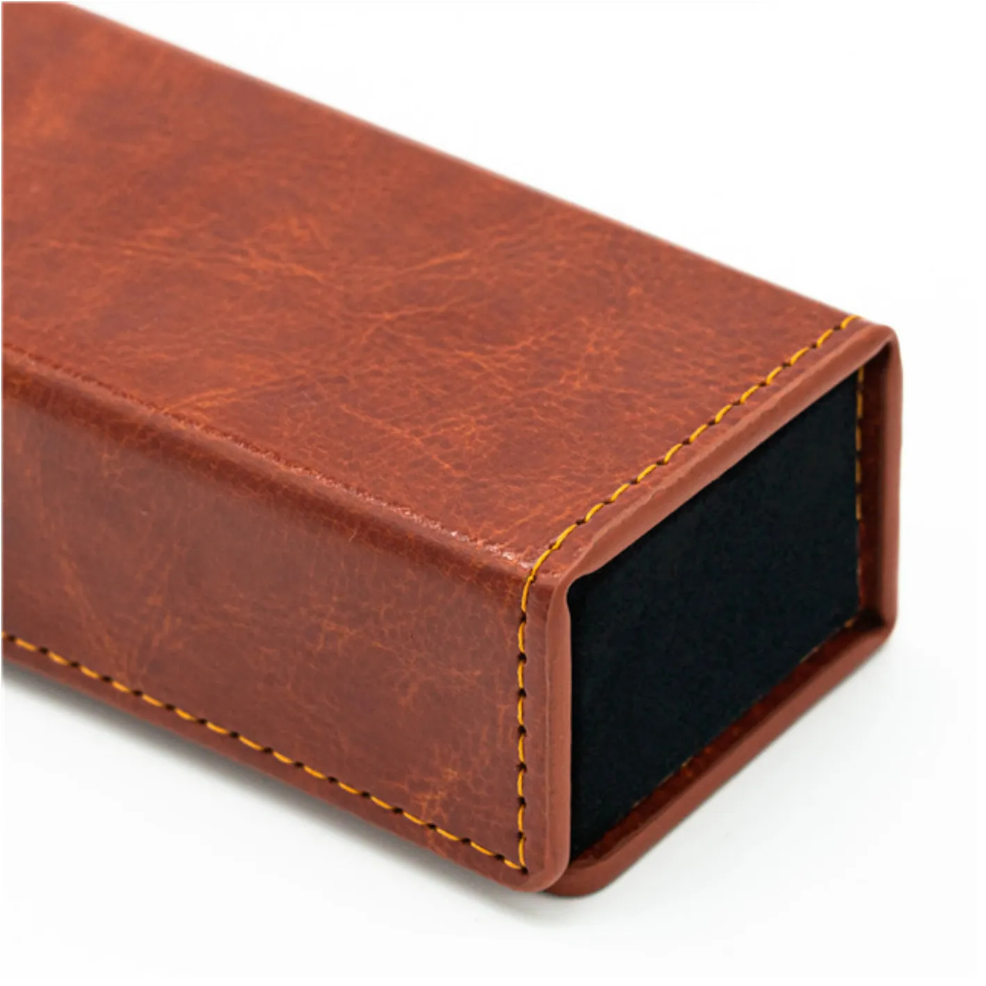 Magnetic Dice Vault - Brown Leatherette