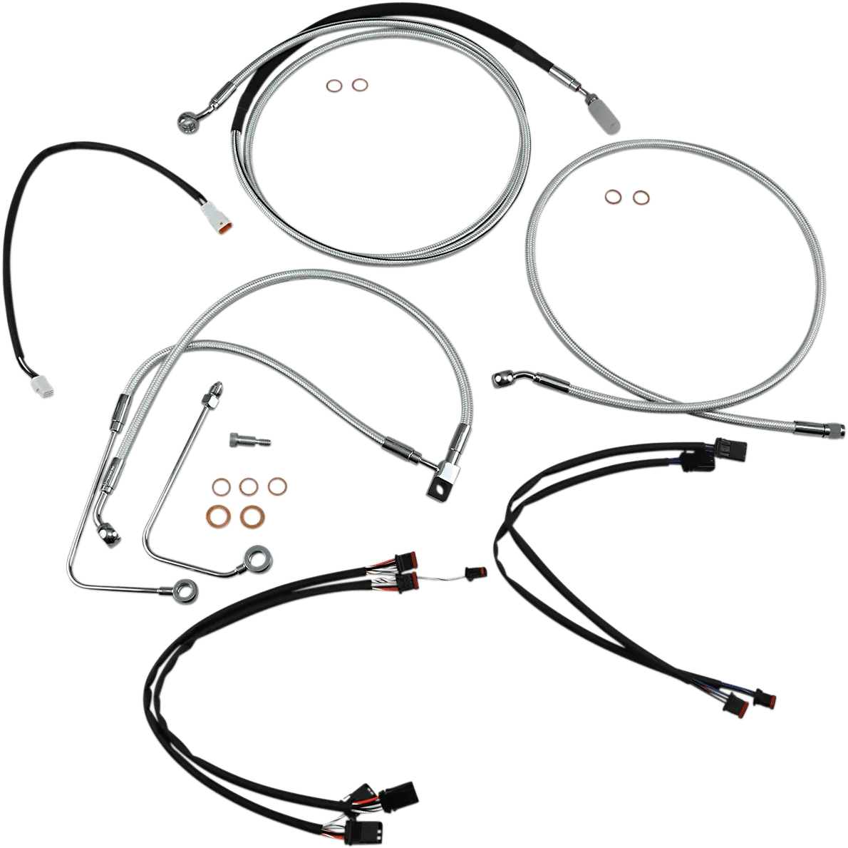 Magnum 387821 Sterling Chromite II Handlebar Installation Kit for 12-14in. Ape