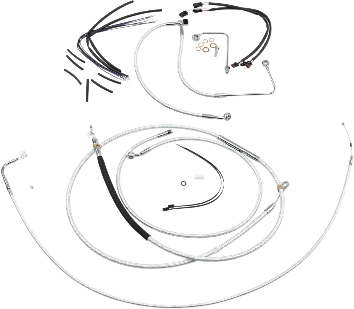 Magnum 387932 Sterling Chromite II Handlebar Installation Kit for 15-17in. Ape