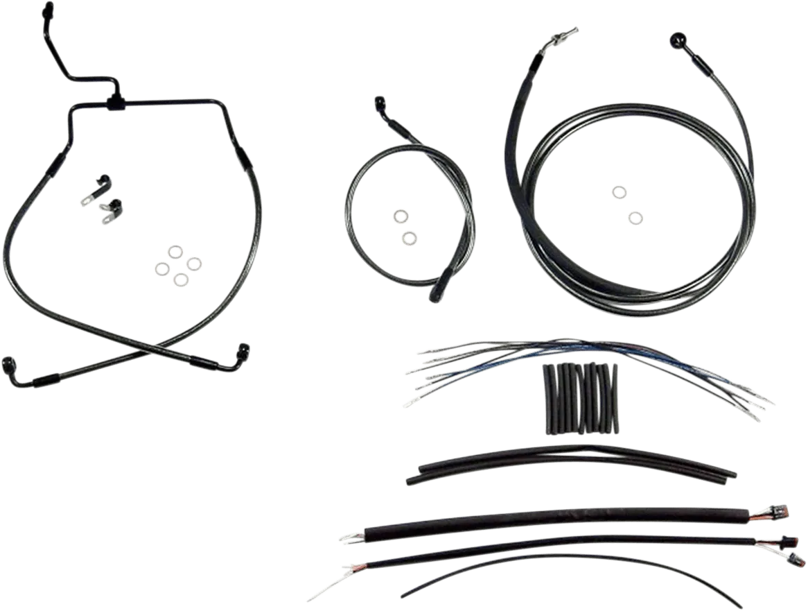 Magnum 487911 Black Pearl Handlebar Installation Kit for 12-14in. Ape