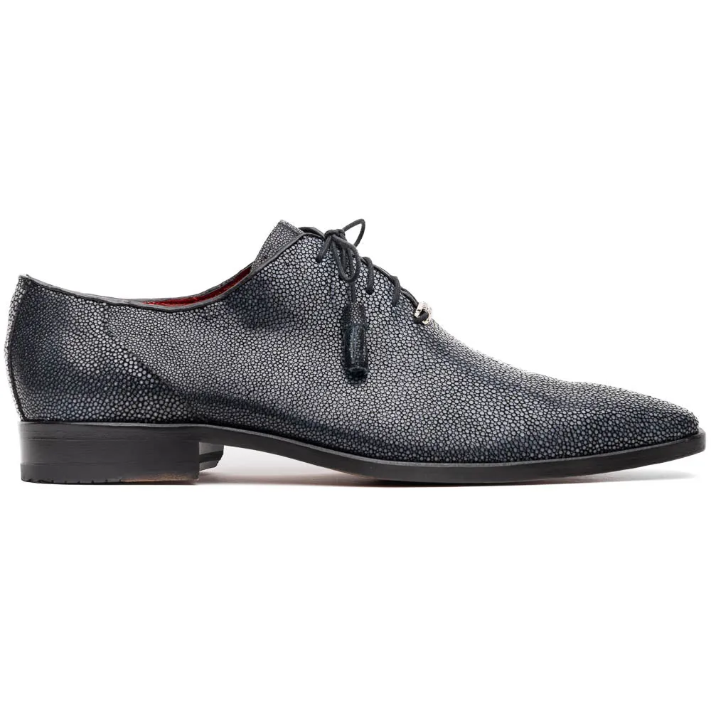Marco Di Milano Pannuci in Black Stingray Oxford Dress Shoes