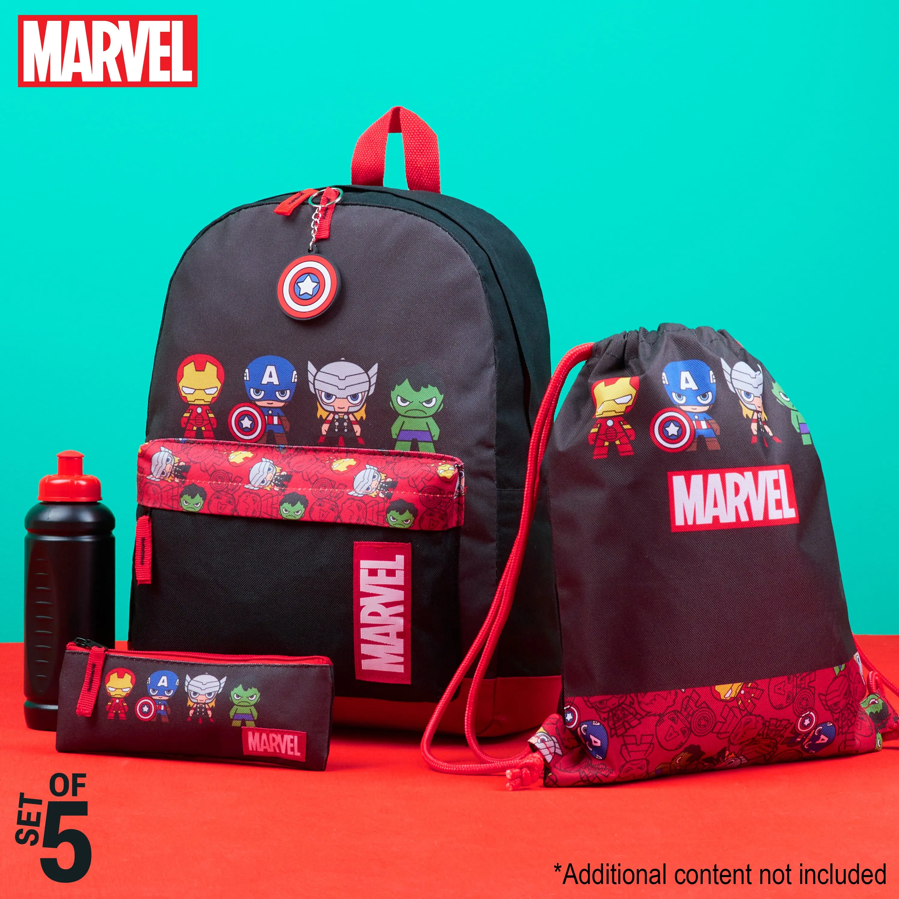Marvel School Bag Set, 5 Piece Set