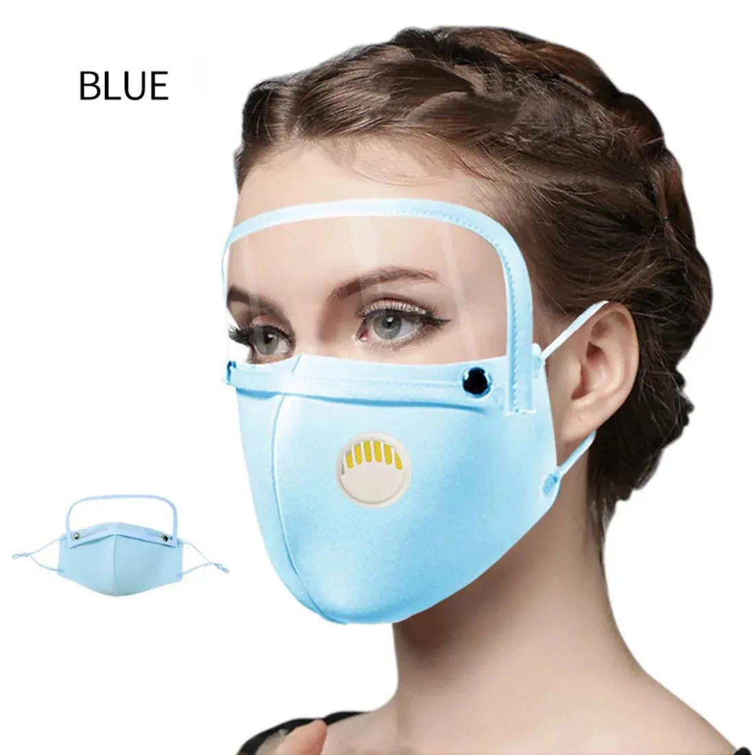 Mask with Clear Eyes Cover