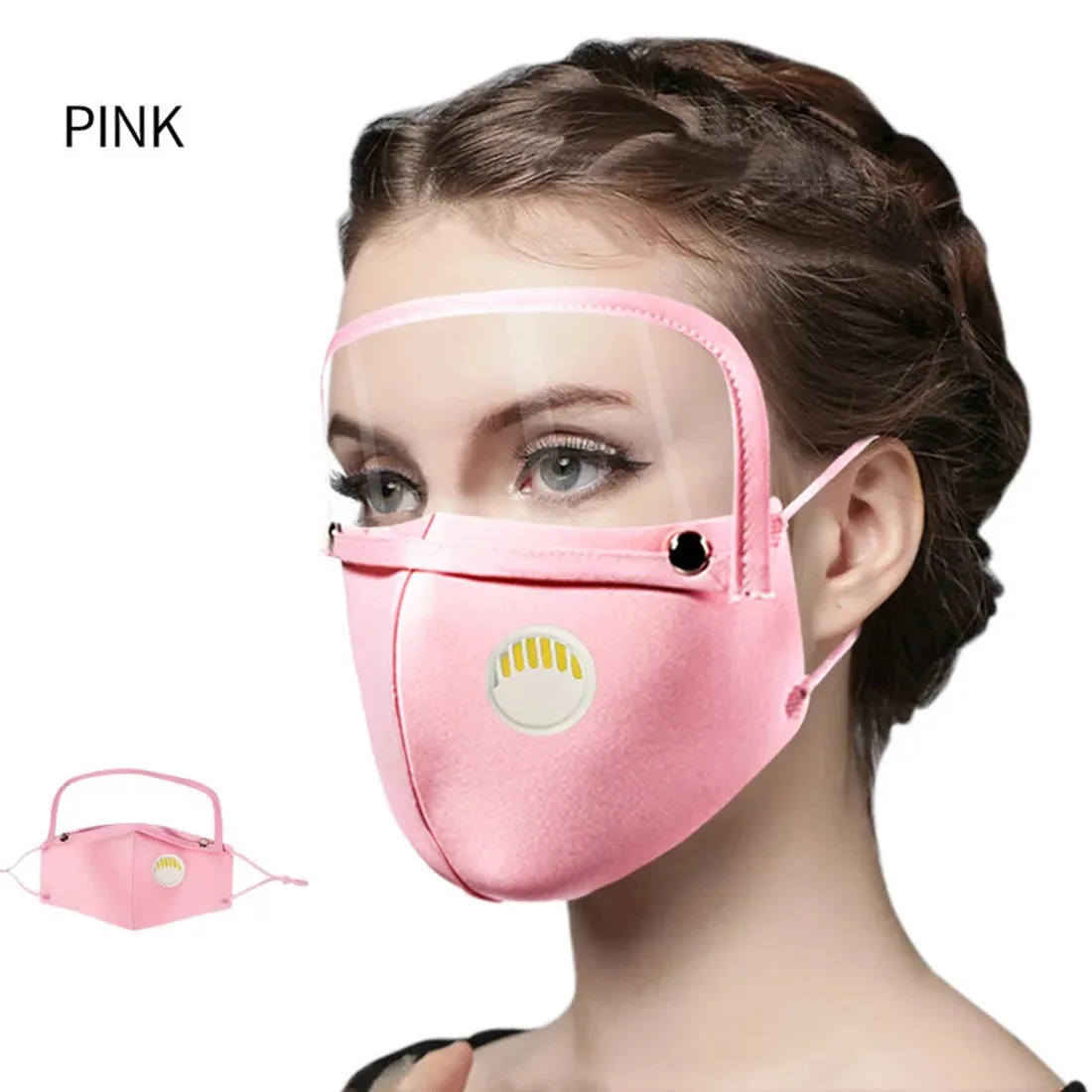 Mask with Clear Eyes Cover