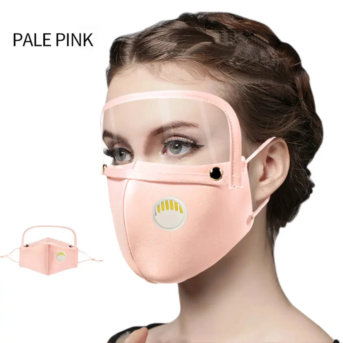 Mask with Clear Eyes Cover
