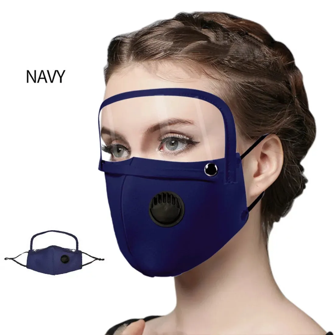 Mask with Clear Eyes Cover