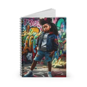 Melanin Glow Spiral Notebook - Ruled Line
