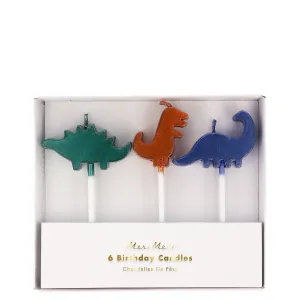 Meri Meri Dinosaur Kingdom Candles (Set of 6)
