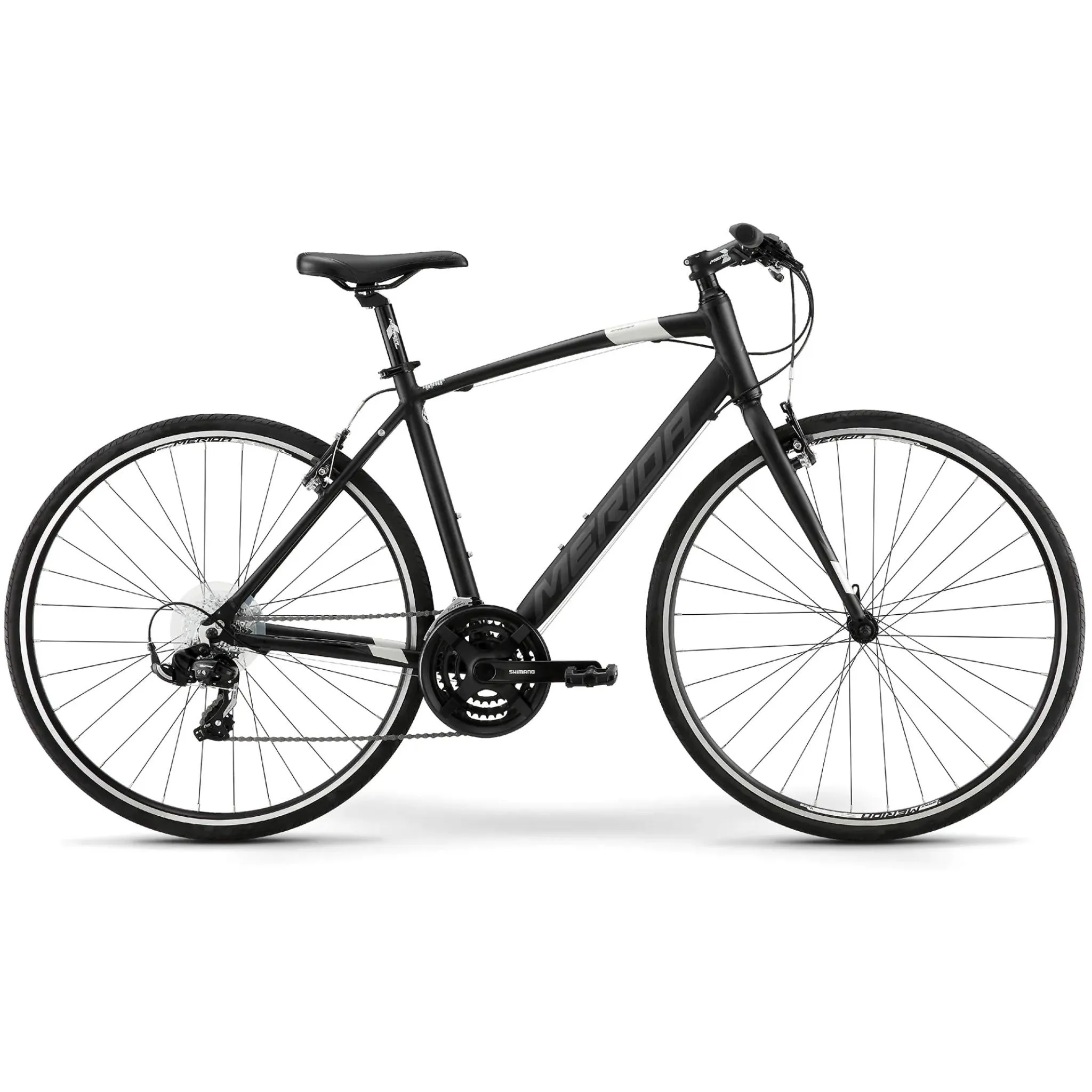 Merida Speeder 10-V Flat Bar Road Bike Matt Black/Silver