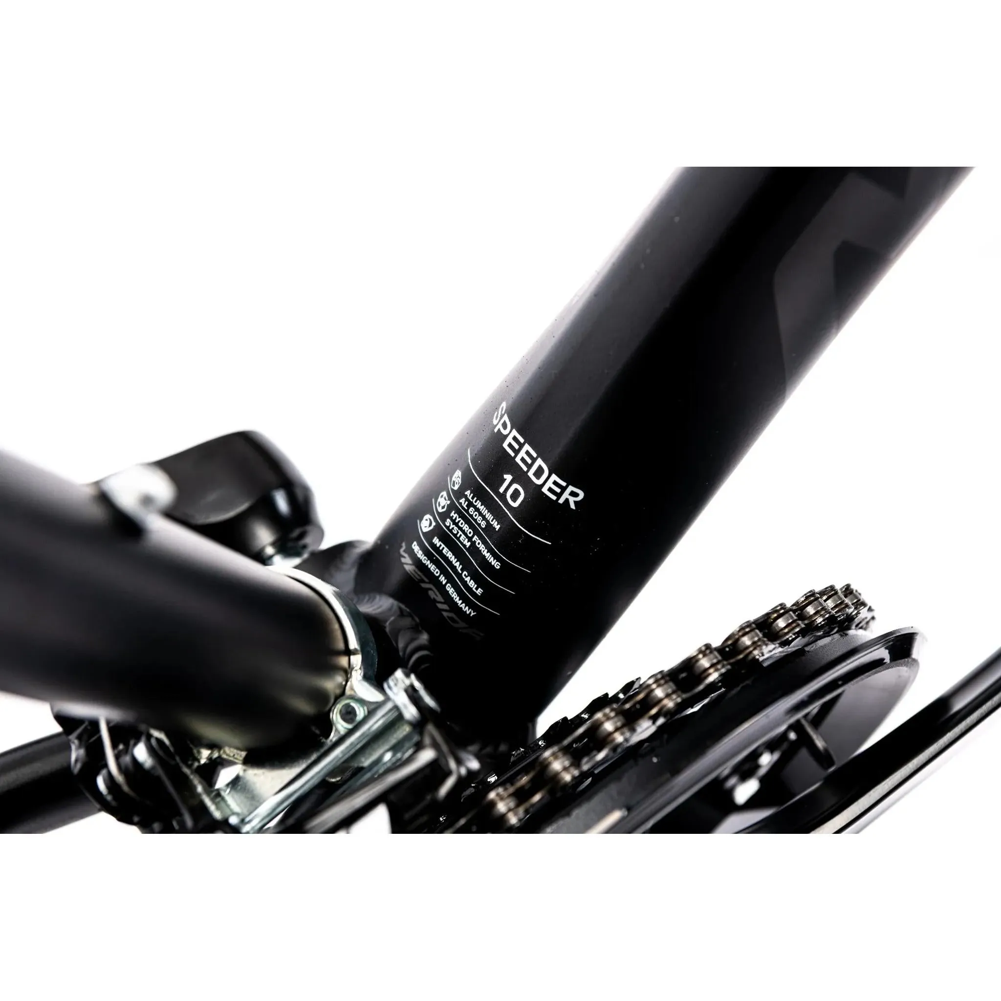 Merida Speeder 10-V Flat Bar Road Bike Matt Black/Silver