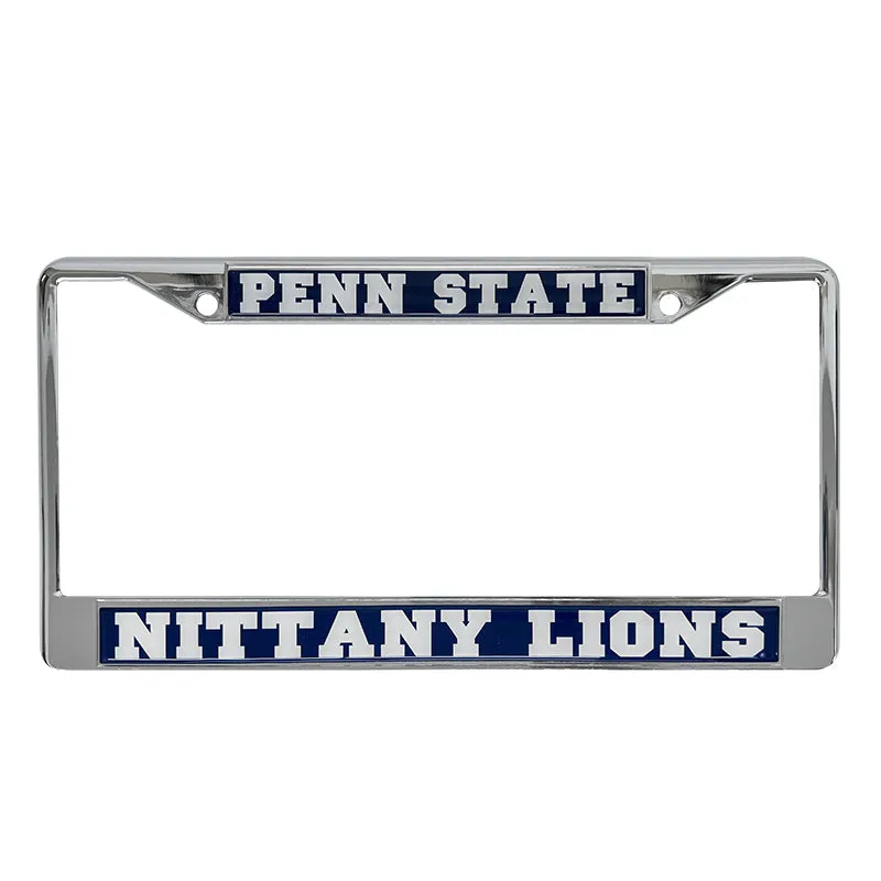 Metal Domed Nittany Lion License Plate Frame