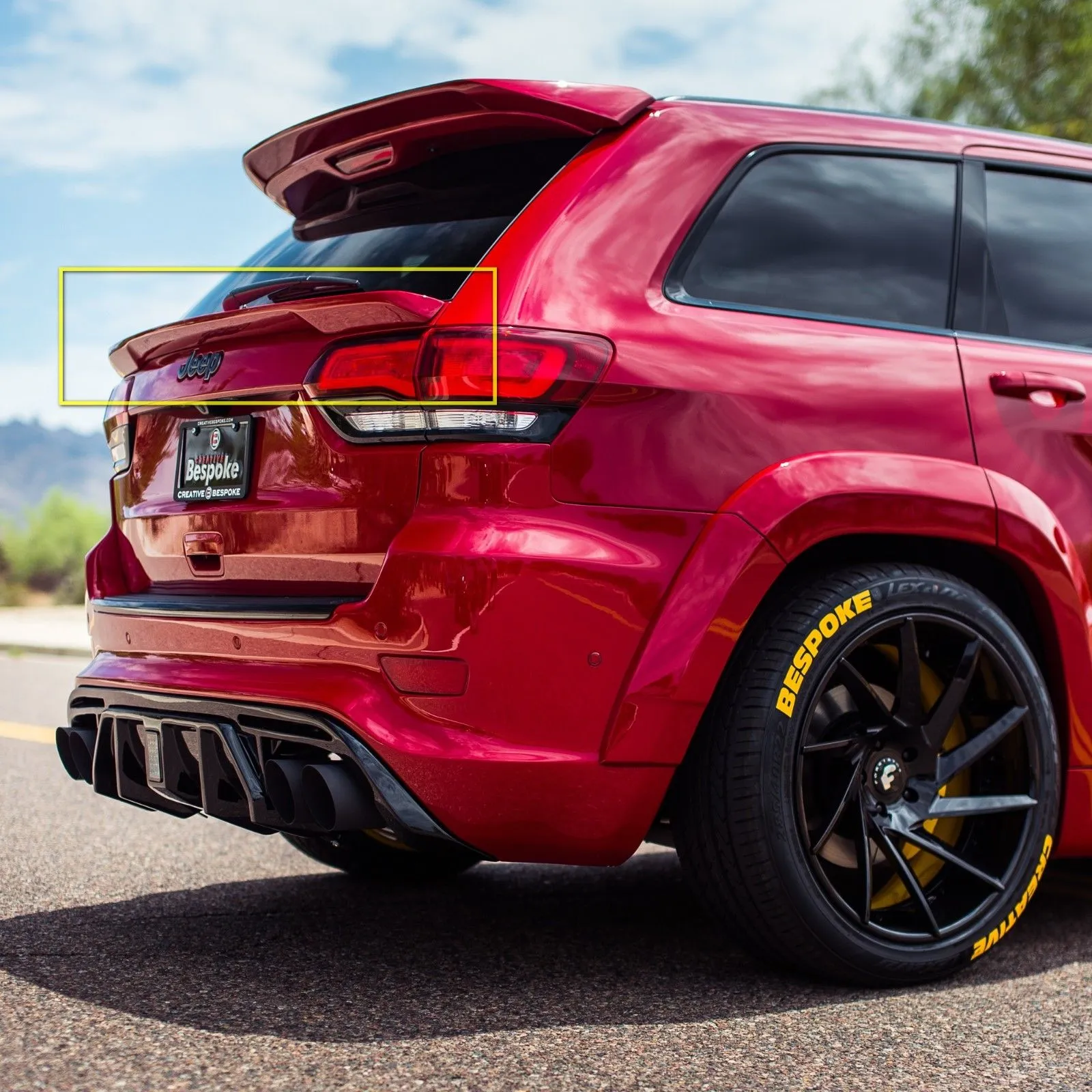 MID Spoiler for Jeep Grand Cherokee WK2 laredo summit srt trackhawk 2011 2018