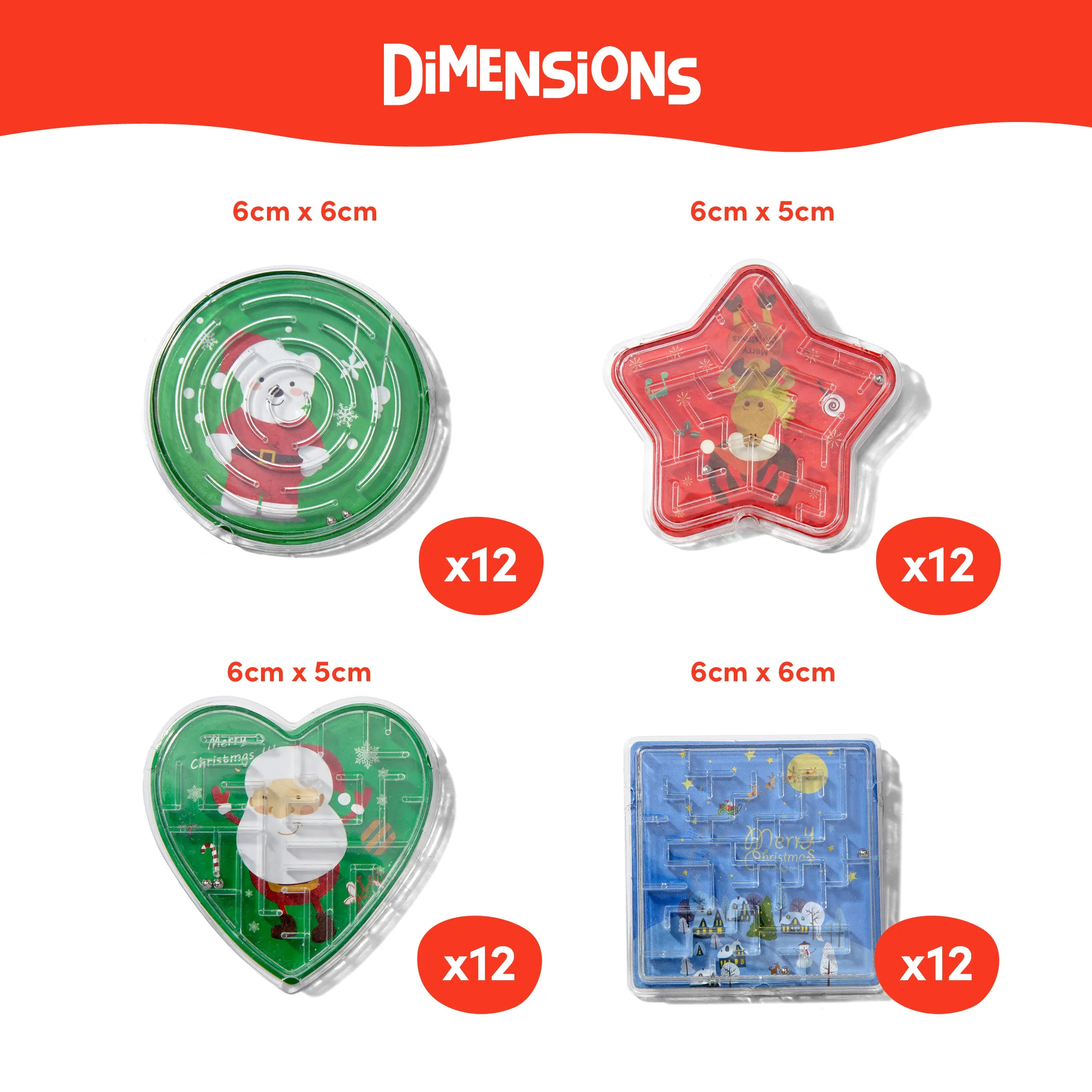 Mini Christmas Maze Puzzles