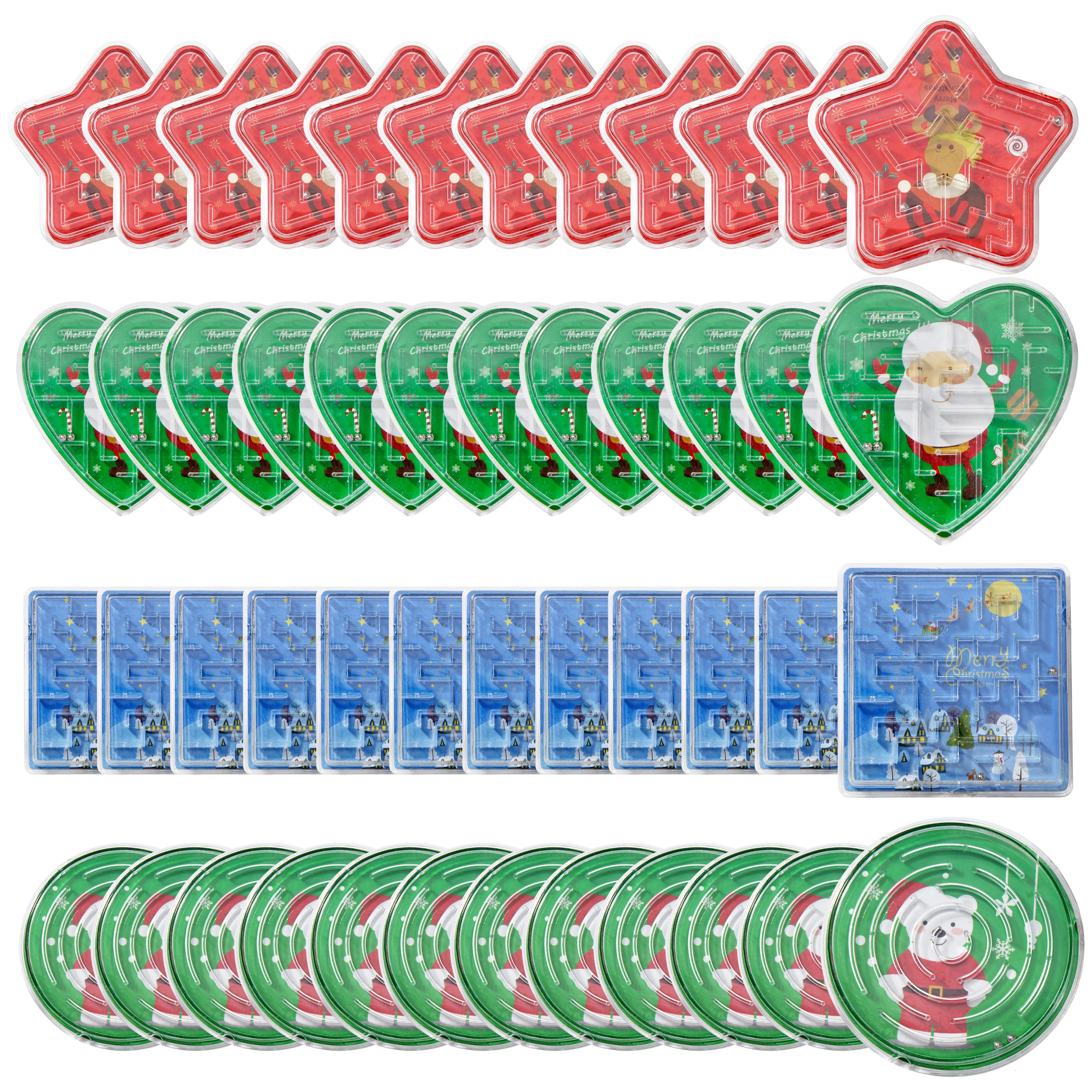 Mini Christmas Maze Puzzles