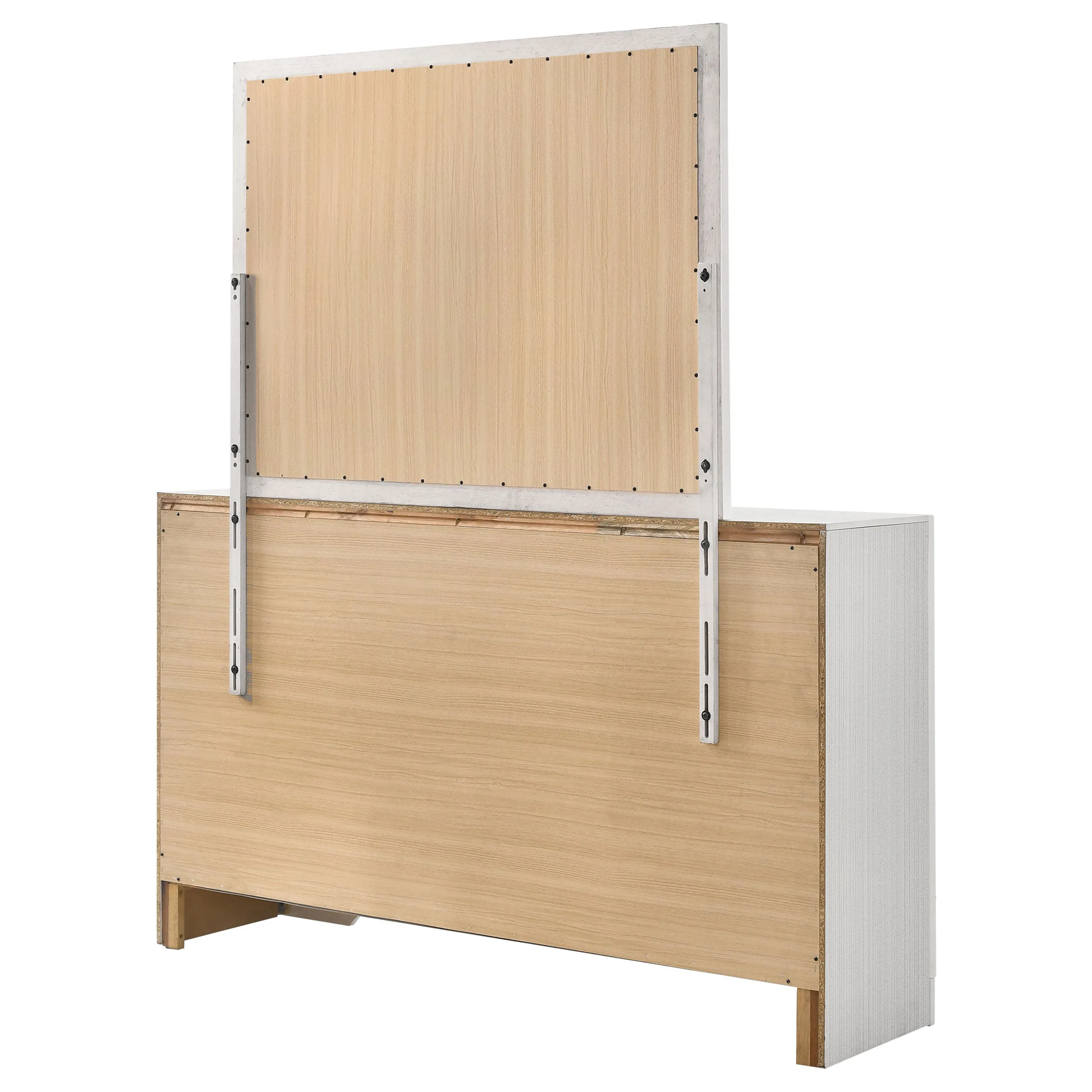 Miranda 7-drawer Dresser with Mirror White