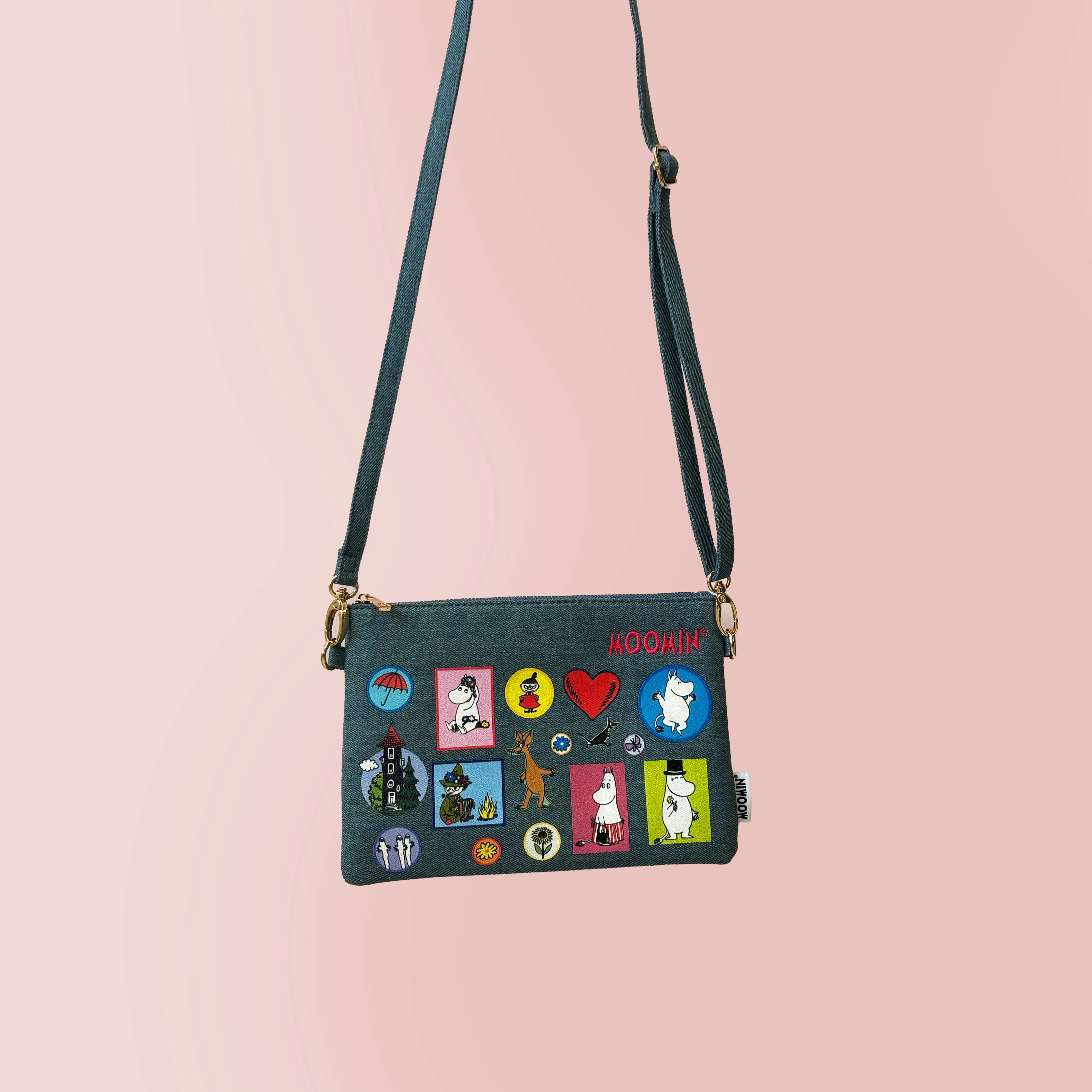 Moomin Denim Clutch Bag