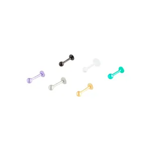 Multi-Coloured Coated Metal Flat Back Earring Pack
